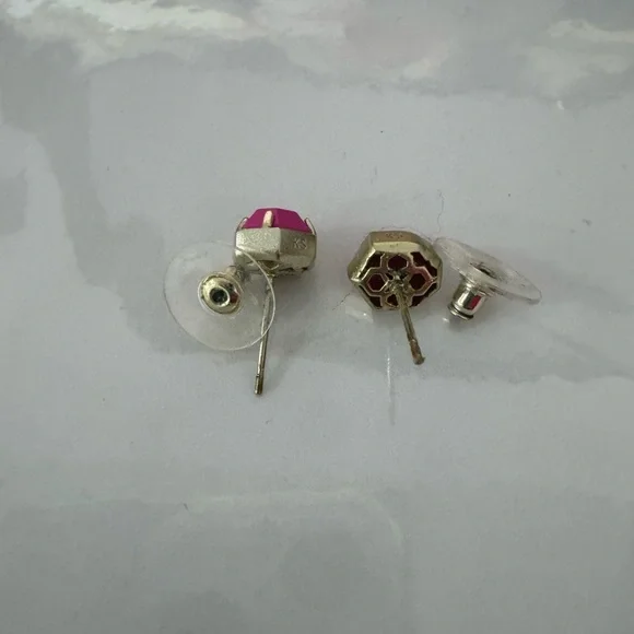 Kendra Scott Logan Earrings - Gold & Pink - Picture 4 of 5